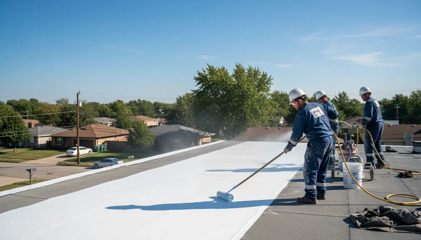 Commercial roof coating in Batavia, IA near me